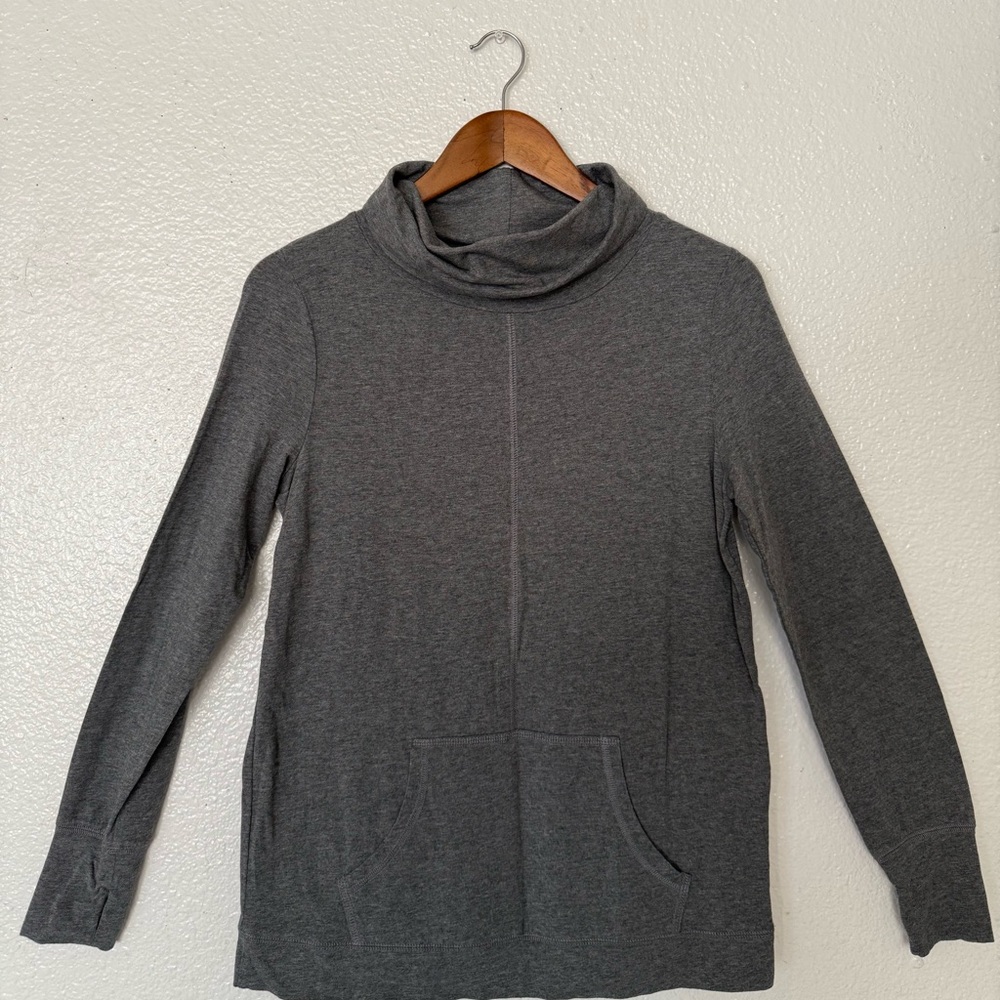 AnyBody Charcoal Turtleneck Sweater cozy pullover size xxs womens